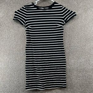 Old Navy Medium Striped Black and White Dress
